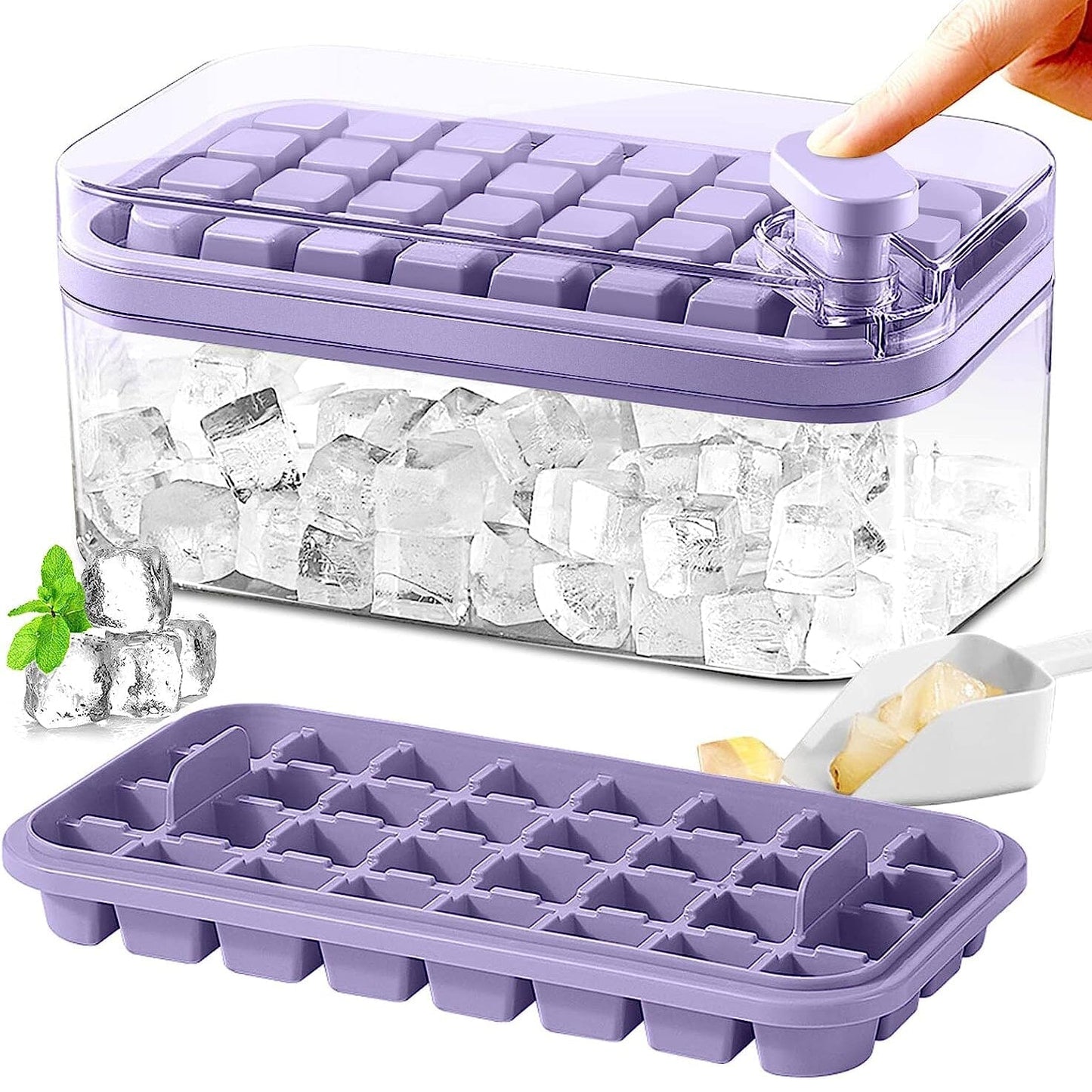 Big Easy Release Ice Cube Tray with Cover - Luxicro