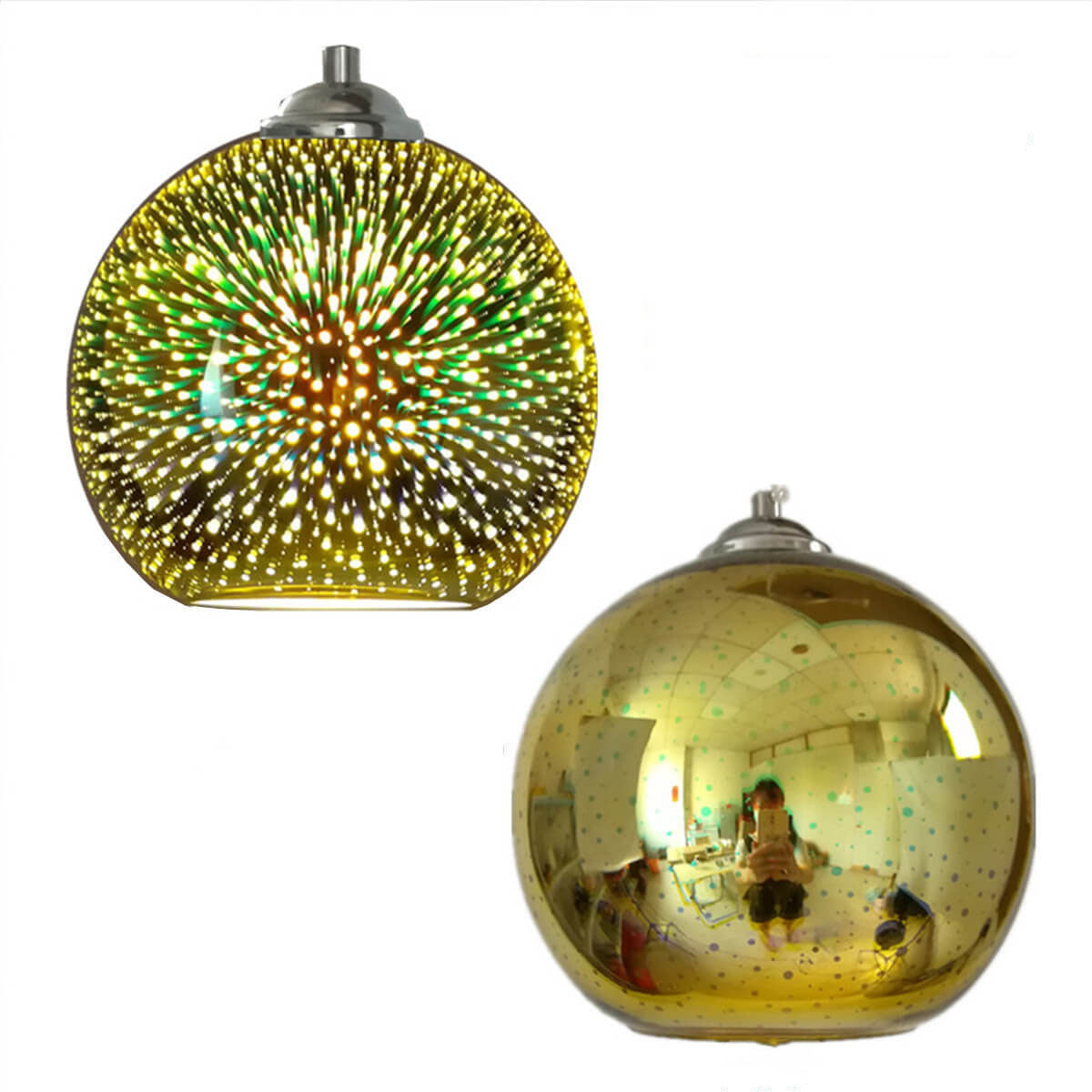 Beautiful Colored Glass Hanging Light Fixture