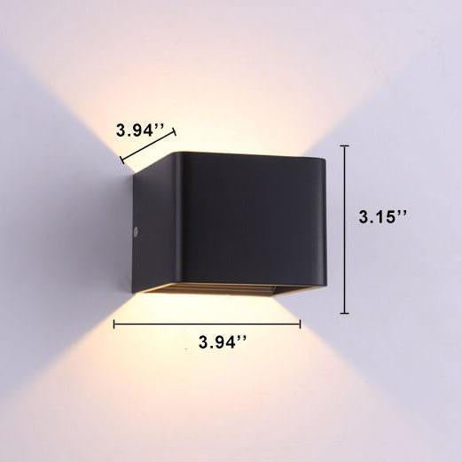 Small Brushed Steel Wall Lamp