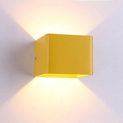 Small Brushed Steel Wall Lamp