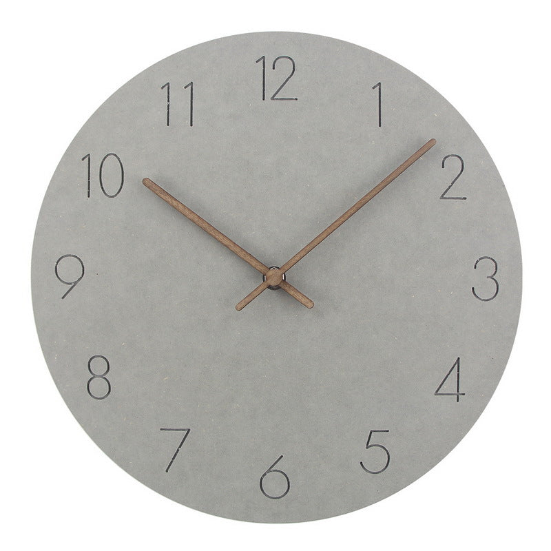 Modern Quiet Wooden Wall Clock