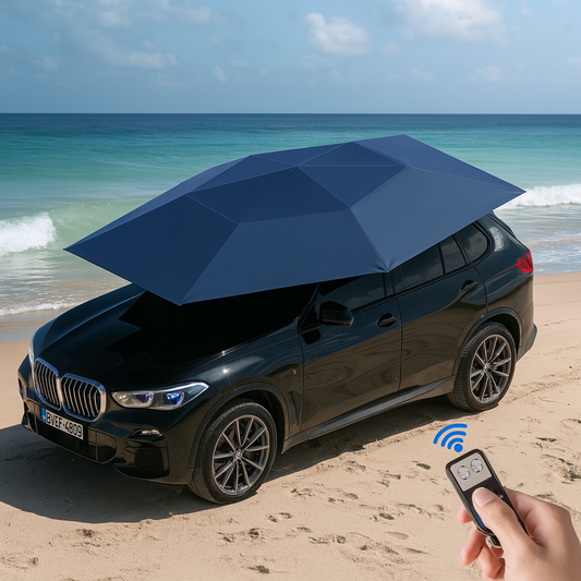 Automatic Solar Car Shade with Wireless Control - Luxicro