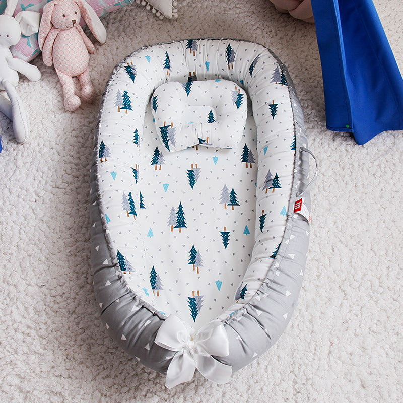 Compact Folding Baby Crib for Home and Travel