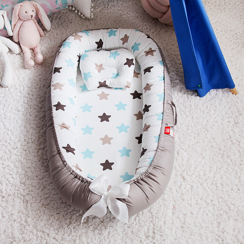 Compact Folding Baby Crib for Home and Travel