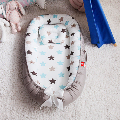 Compact Folding Baby Crib for Home and Travel