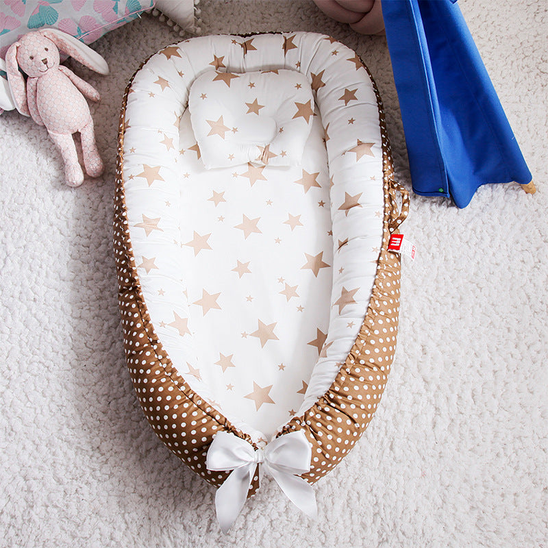 Compact Folding Baby Crib for Home and Travel