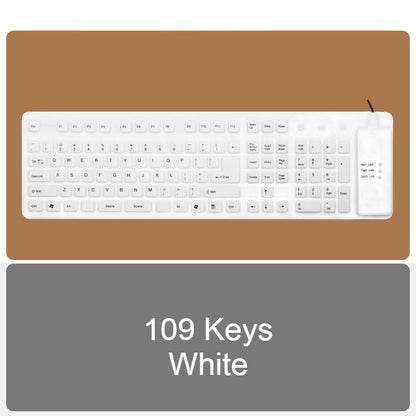 Compact Quiet Foldable USB Keyboard