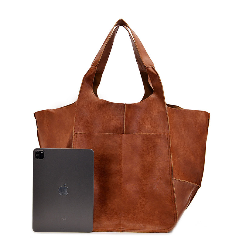 Big Genuine Leather Handbag for Ladies