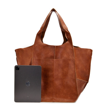 Big Genuine Leather Handbag for Ladies
