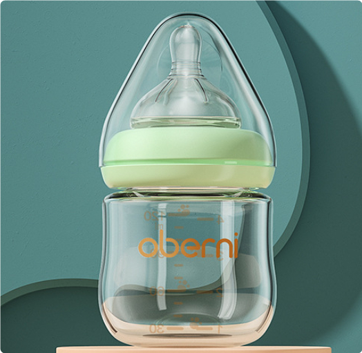 Gentle Baby Bottle with Soft Spout - BPA Free Newborn Feeder