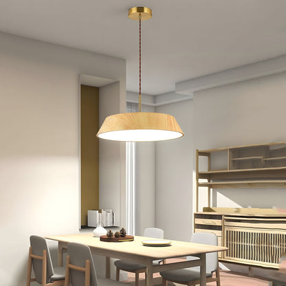 Natural Wood Japanese Pendant Light