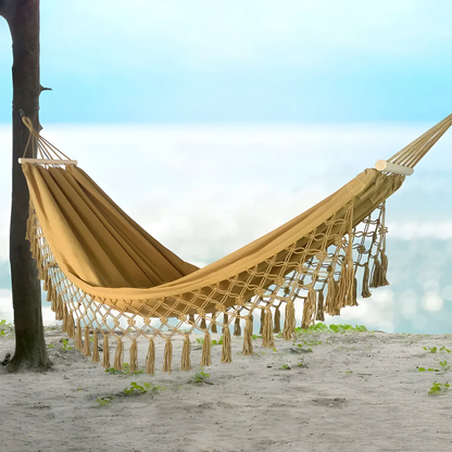 Comfy Fabric Boho Swing Hammock