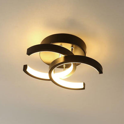 Modern LED Black Ceiling Lamp