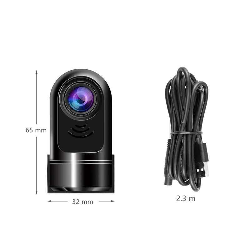 Small HD Dash Cam with 360 Degree View - Luxicro