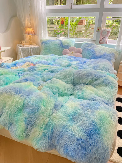 Cozy Fleece Bedding Duvet Cover Set