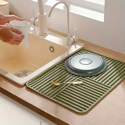 Textured Collapsible Kitchen Drying Mat