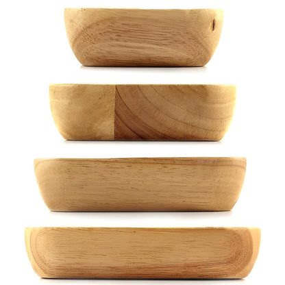 Rustic Wooden Serving Bowl