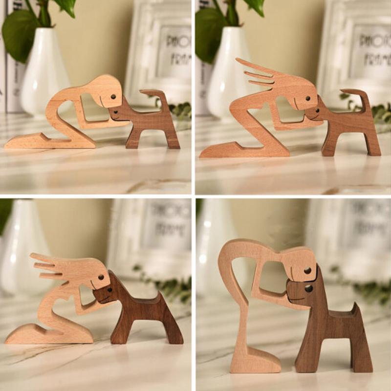 Handcrafted Wooden Animal Figurine Table Decor