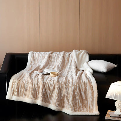 Cozy Woodland Plush Throw Blanket
