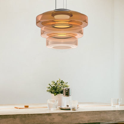 Sleek Glass Pendant Light in Vintage Design