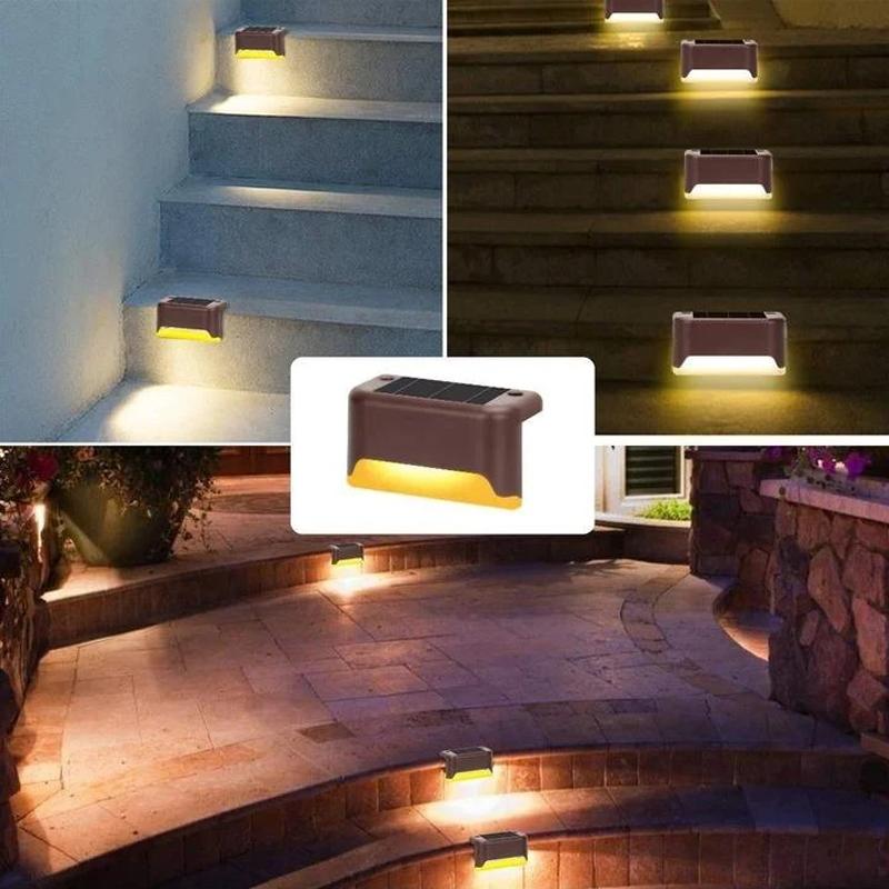 Solar Powered Outdoor Step Lights (4 Pack)
