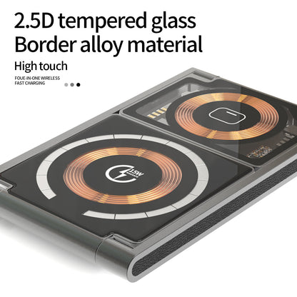 Compact 3 in 1 Wireless Fast Charging Pad