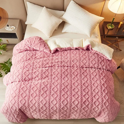 Cozy Fleece Double Sided Bedding Set