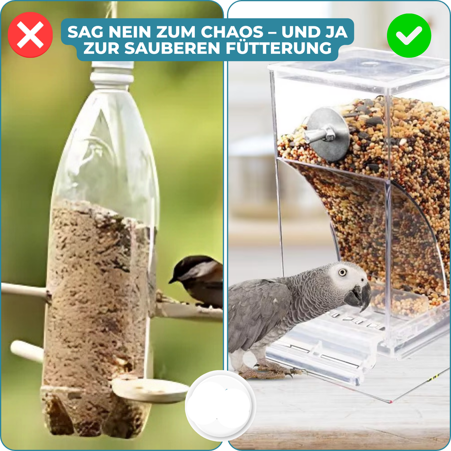Simple Fill Wild Bird Feeder