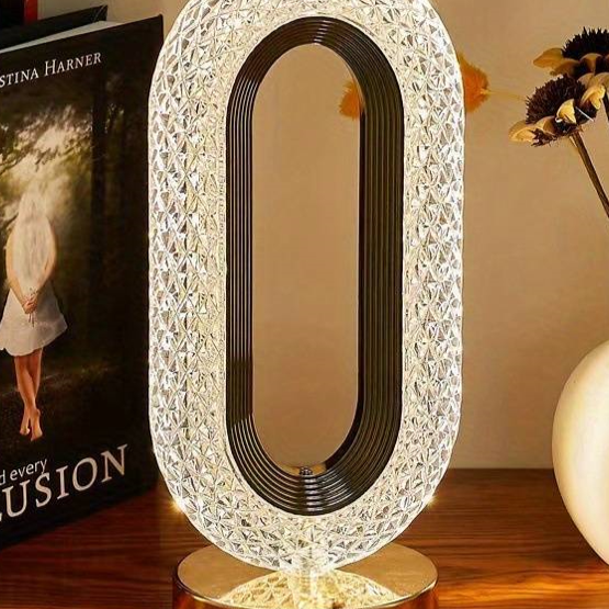Elegant Clear Desk Lamp