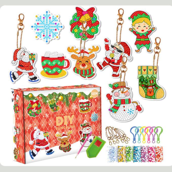 Sparkly Christmas Keychain Mystery Box Set