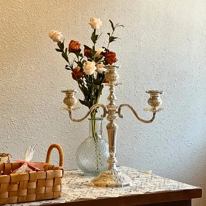 Elegant Gold Candle Holder
