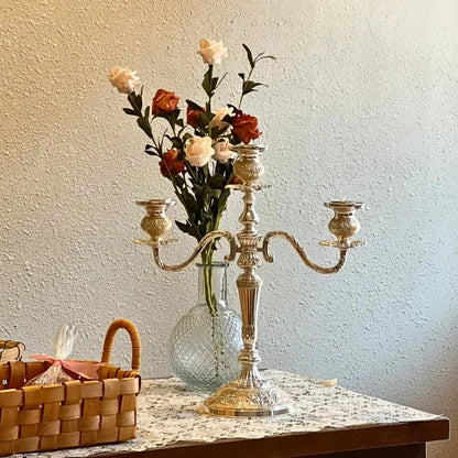 Elegant Gold Candle Holder