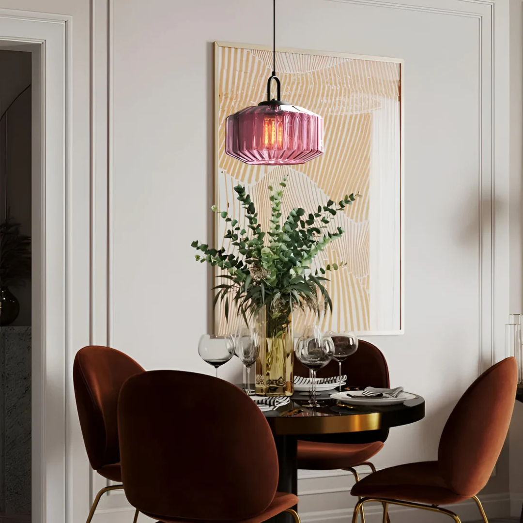 Classic Multicolor Hanging Glass Lamp