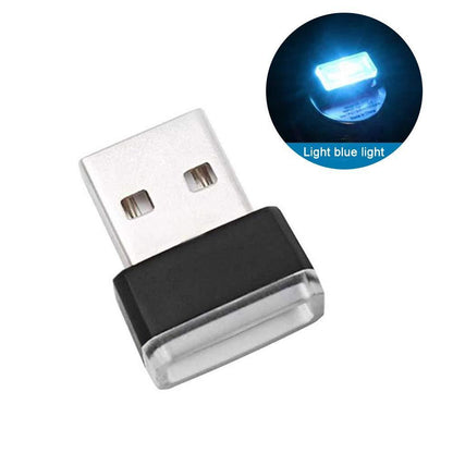 Compact Car USB Ambient Interior Light Lamp