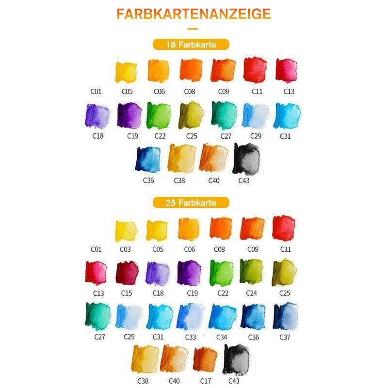 Vibrant Artists Watercolor Paint Set