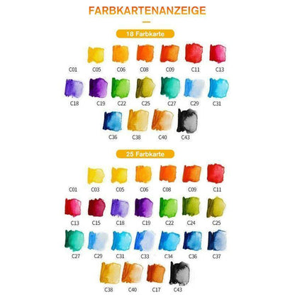 Vibrant Artists Watercolor Paint Set
