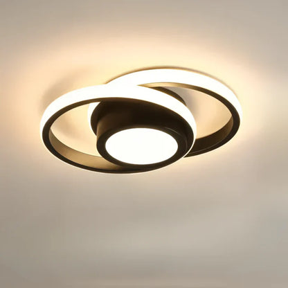 Modern Dual Ring Ceiling Lamp