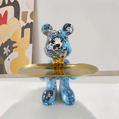 Cute Teddy Bear Food Serving Platter