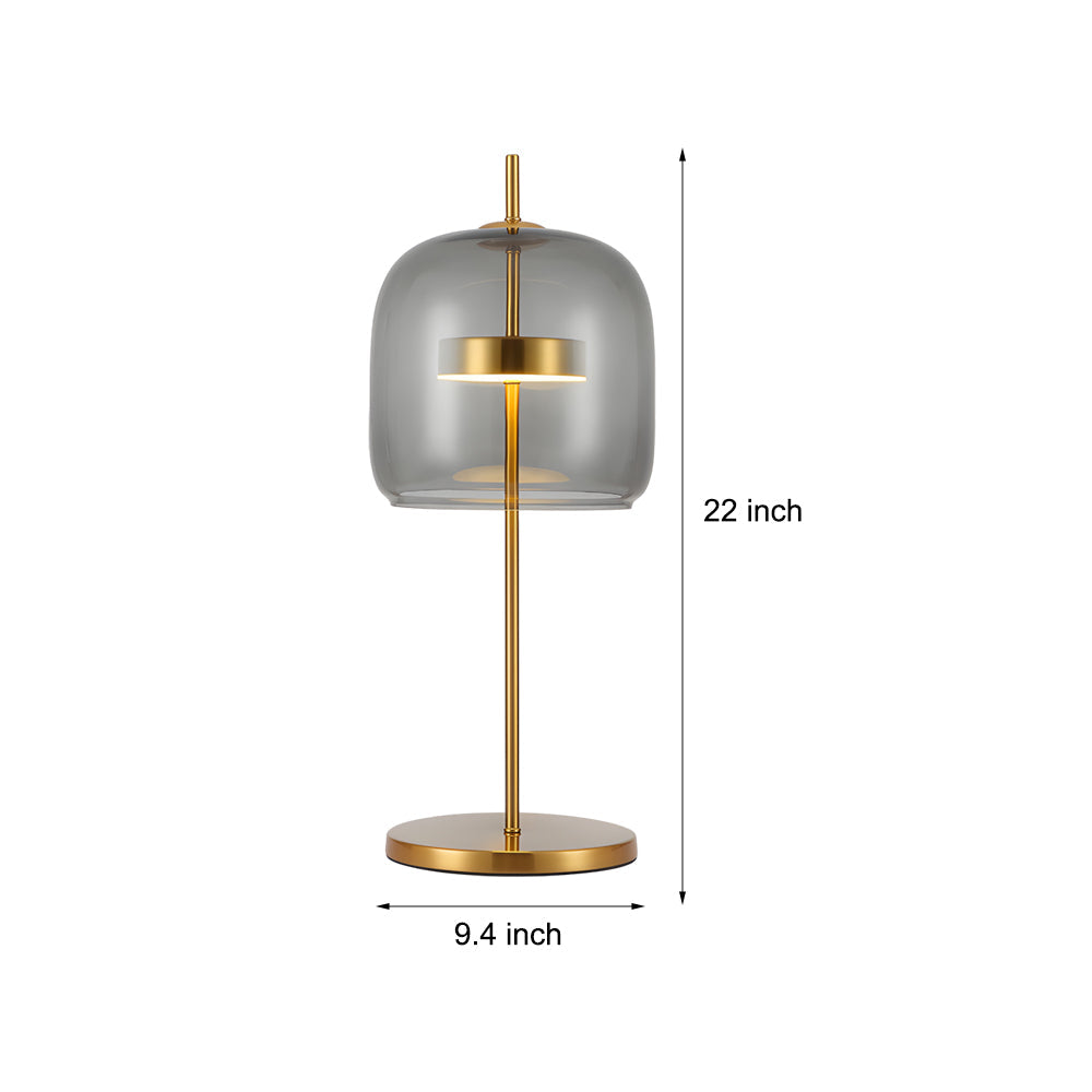Warm Glow Glass Desk Lamp for Cozy Home Decor
