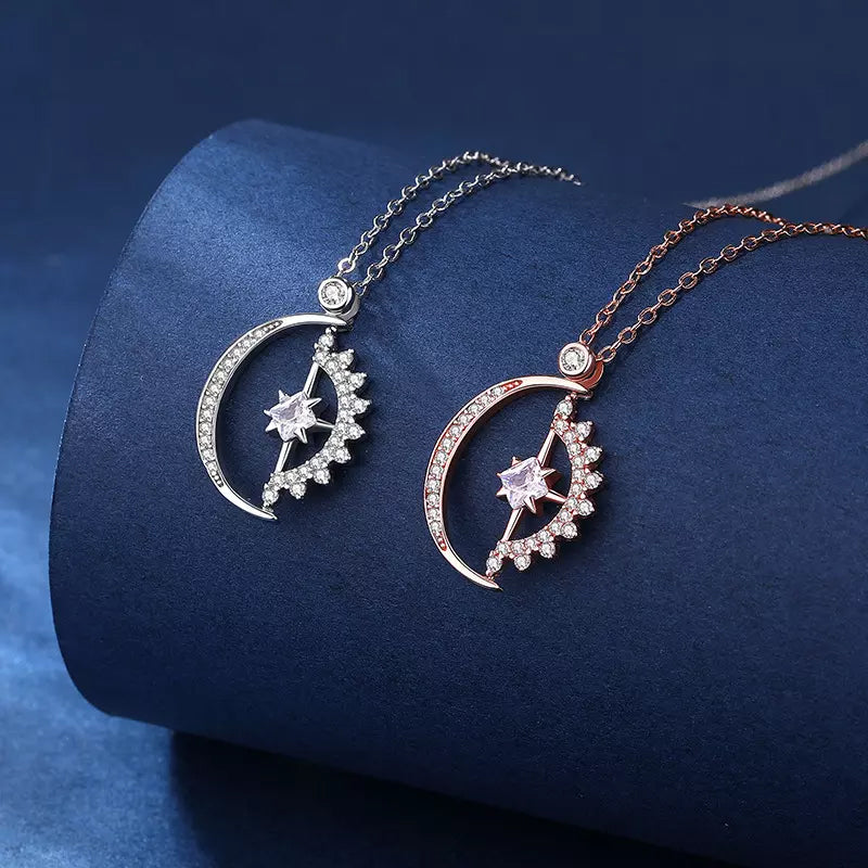 Celestial Night Sky Pendant Necklace
