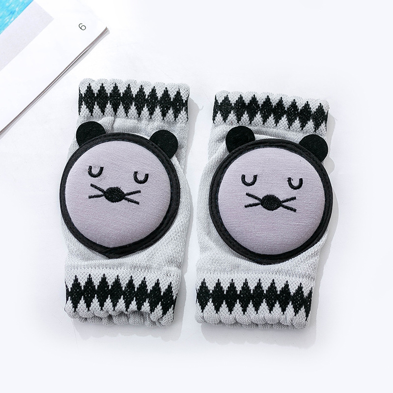 Cute Baby Knee Pads for Crawling with Grip Protection