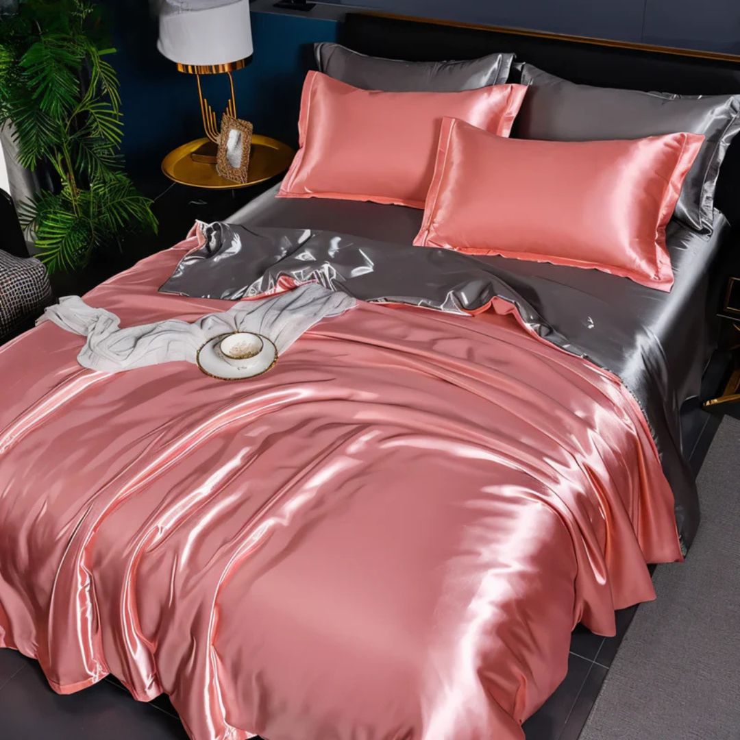 Luxurious Soft Silk Bed Sheet Set