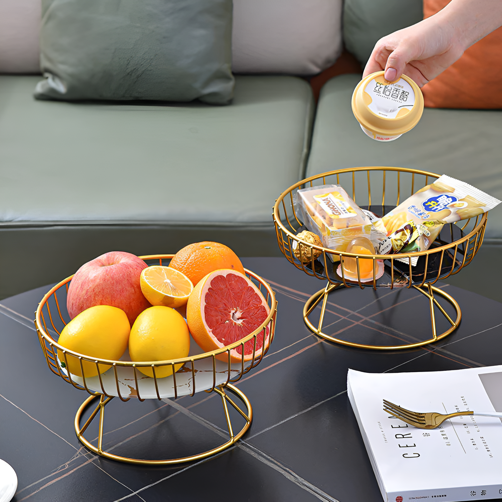 Elegant Stone Serving Platter - Luxicro