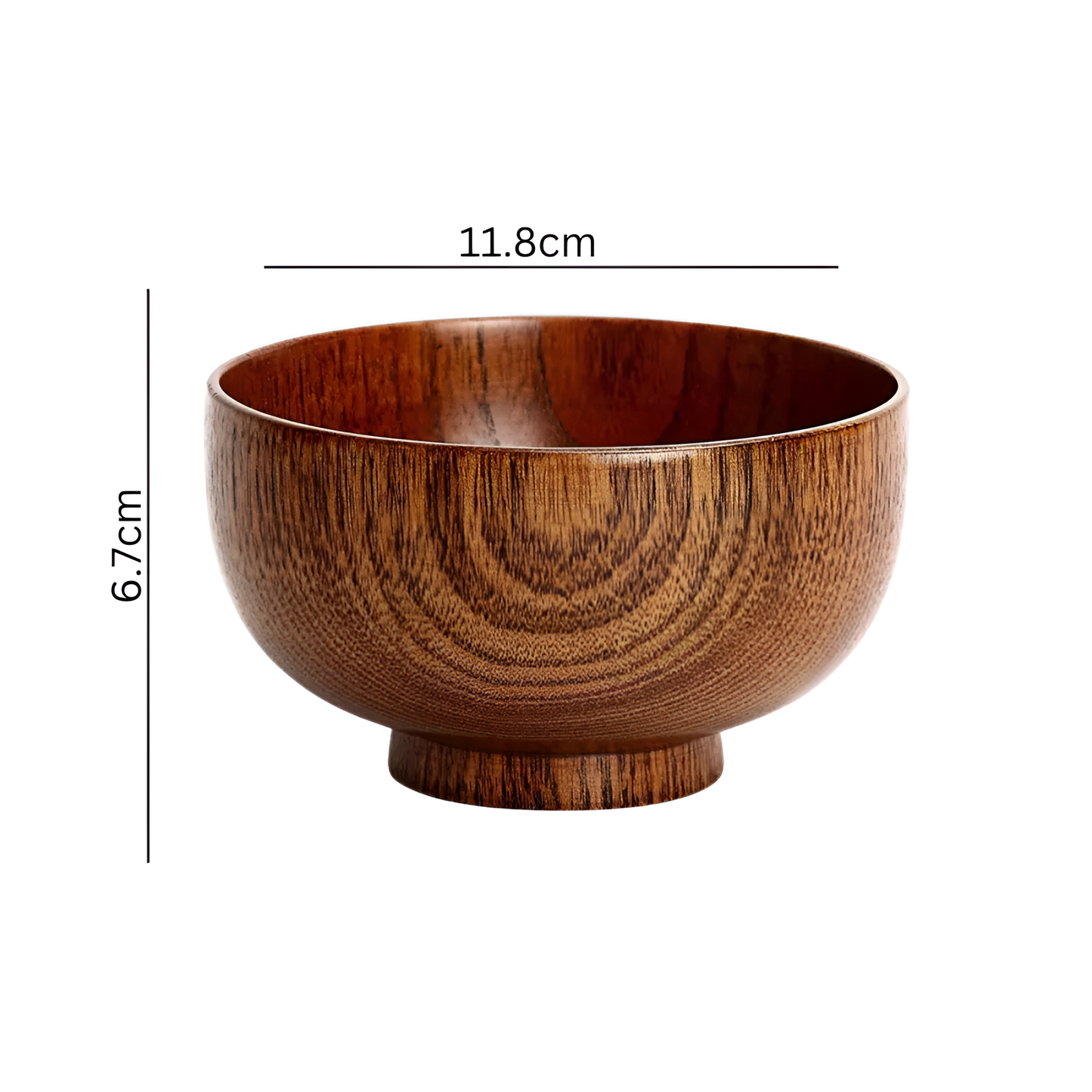 Natural Wood Salad Bowl