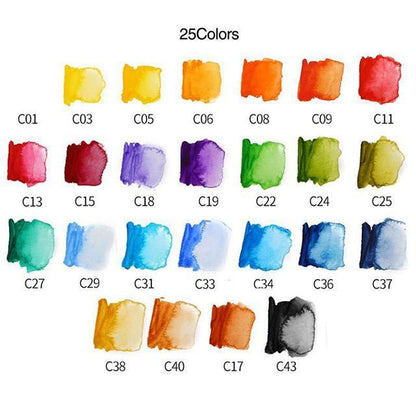 Compact Travel Watercolor Painting Set