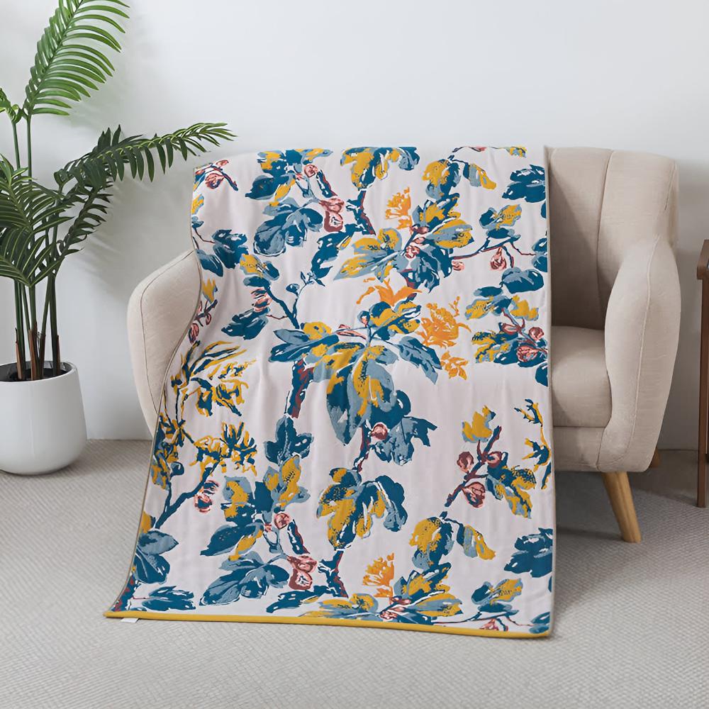 Colorful Flower Soft Bath Towel