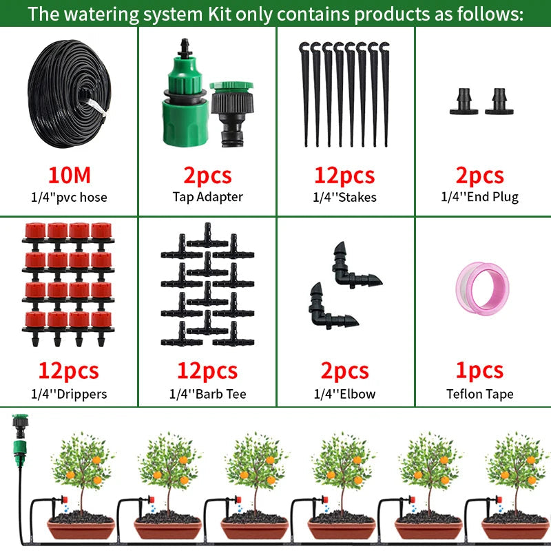 Easy Home Watering System Drip Irrigation Kit - Luxicro