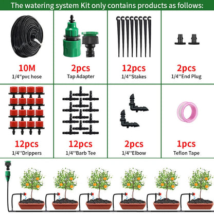 Easy Home Watering System Drip Irrigation Kit - Luxicro