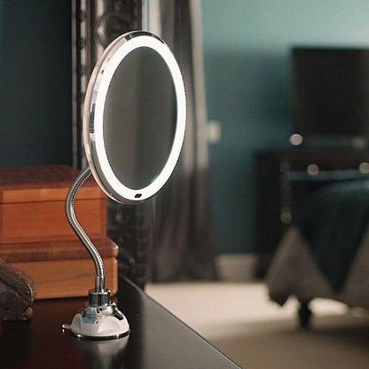 Premium 10x Magnifying LED Vanity Mirror - Luxicro