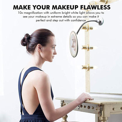 Premium 10x Magnifying LED Vanity Mirror